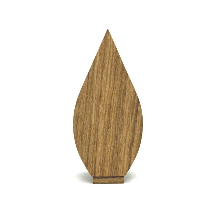 Houten urn Tulp - eikenhout