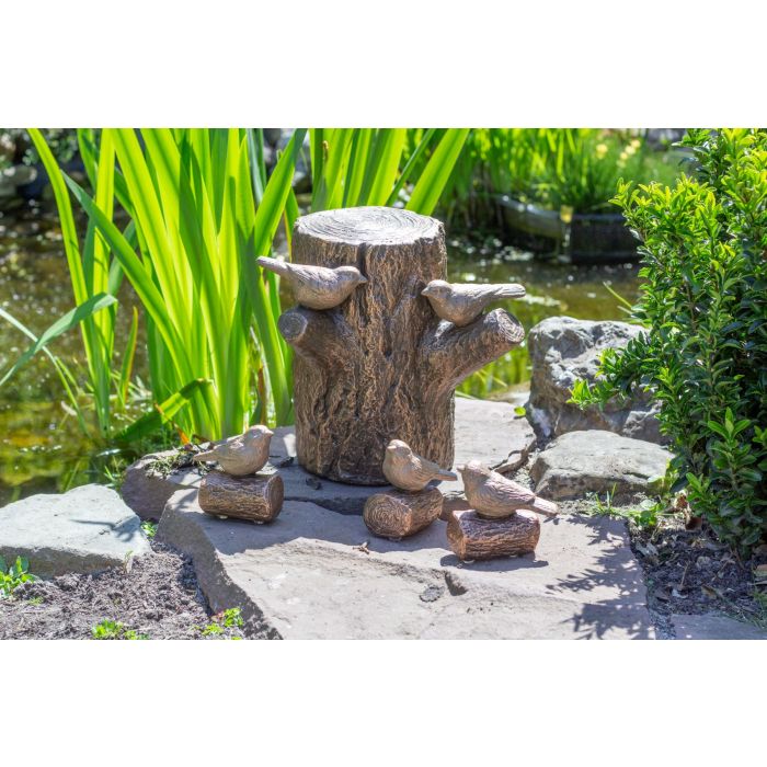 Keramische urn levensboom enkel - bronskleurig (4.00 L)
