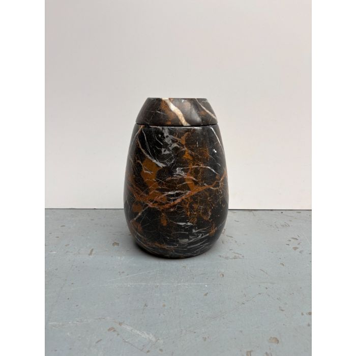 Marmeren urn modern - bruin (3.60 L)
