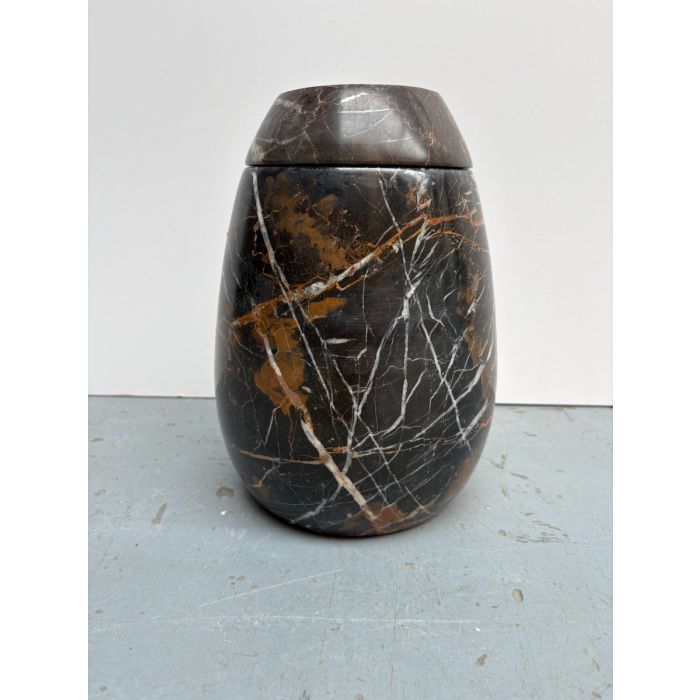 Marmeren urn modern - bruin (3.60 L)