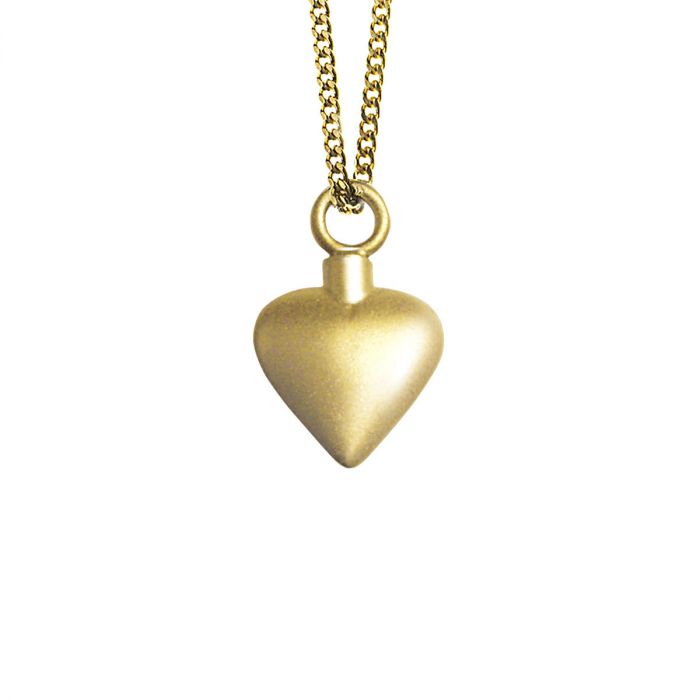 Gouden ashanger mini hart mat los