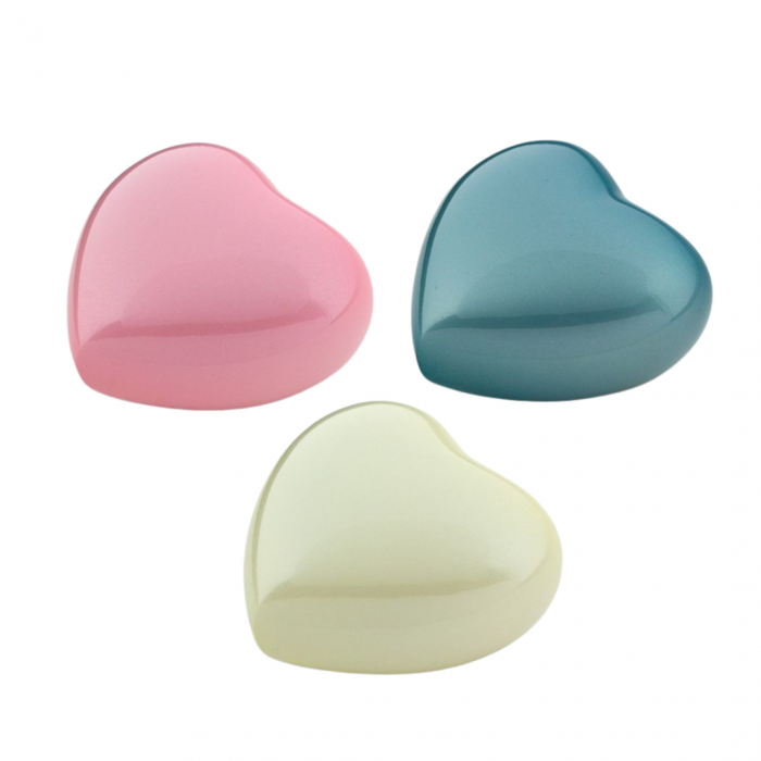 Keramische satori urn hart - roze (0.05 L)
