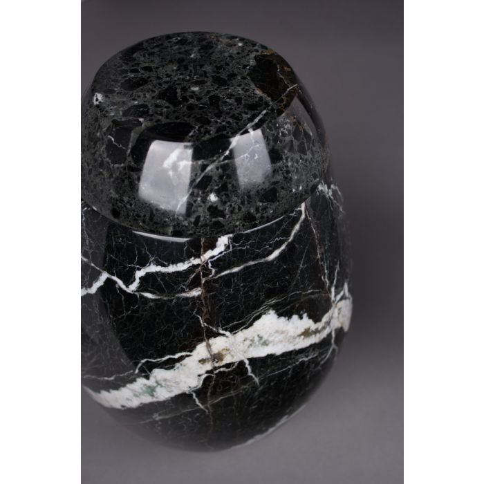 Marmeren urn modern - zwart (3.60 L)