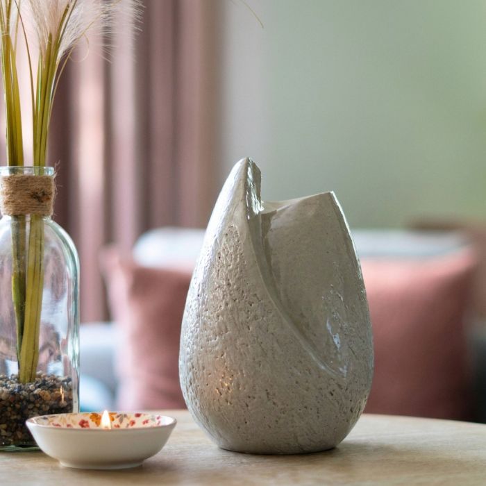 Keramische urn tulp - crème (4.00 L)
